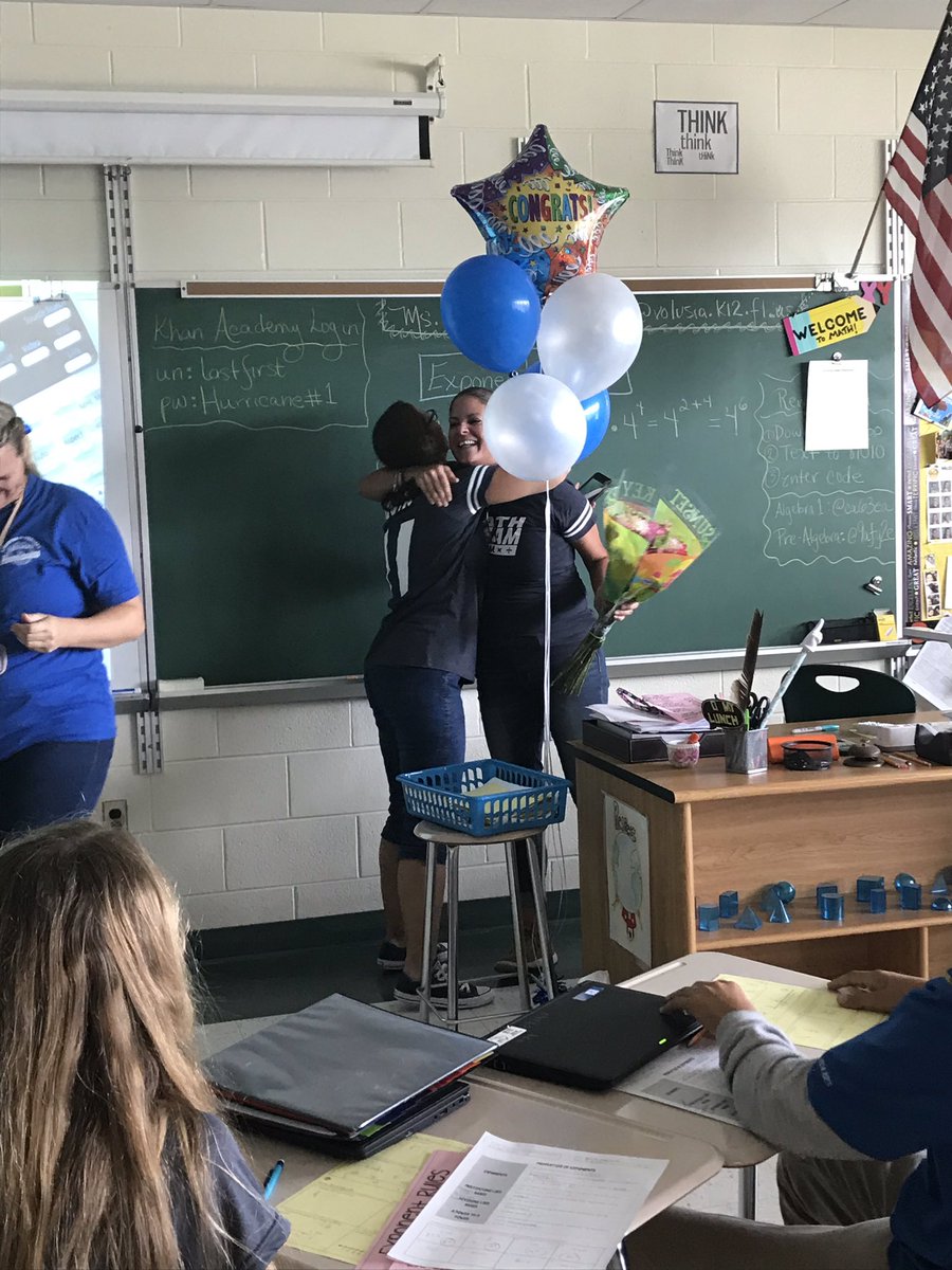 Congratulations Mrs. Sierra, TOTY for Hinson Middle. We are thankful that you teach at Hinson.