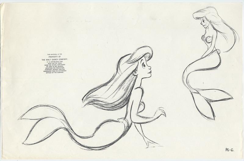 🧜‍♀️ And what aspiring artist in the early 90s didn't completely fall in love with #GlenKeane `s #Ariel in Disney's #TheLittleMermaid ! Another monumental moment in the evolution of elegant stylized female character design! 