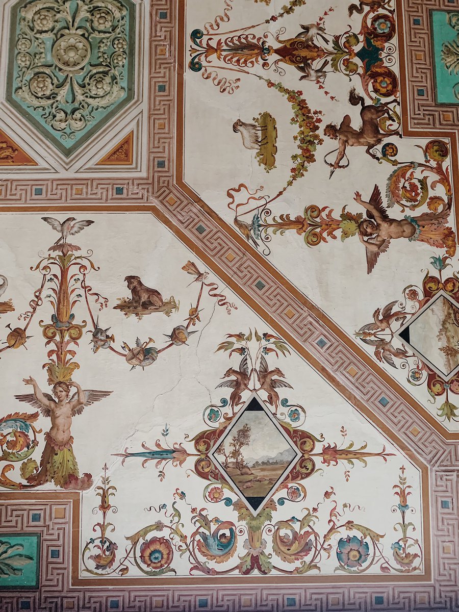MuseiAlbano's tweet photo. Vi auguriamo buon weekend con le splendide decorazioni pittoriche dei muri del nostro museo Ferrajoli! 
#albanolaziale #museoalbano https://t.co/y1Yuc0zCZC
