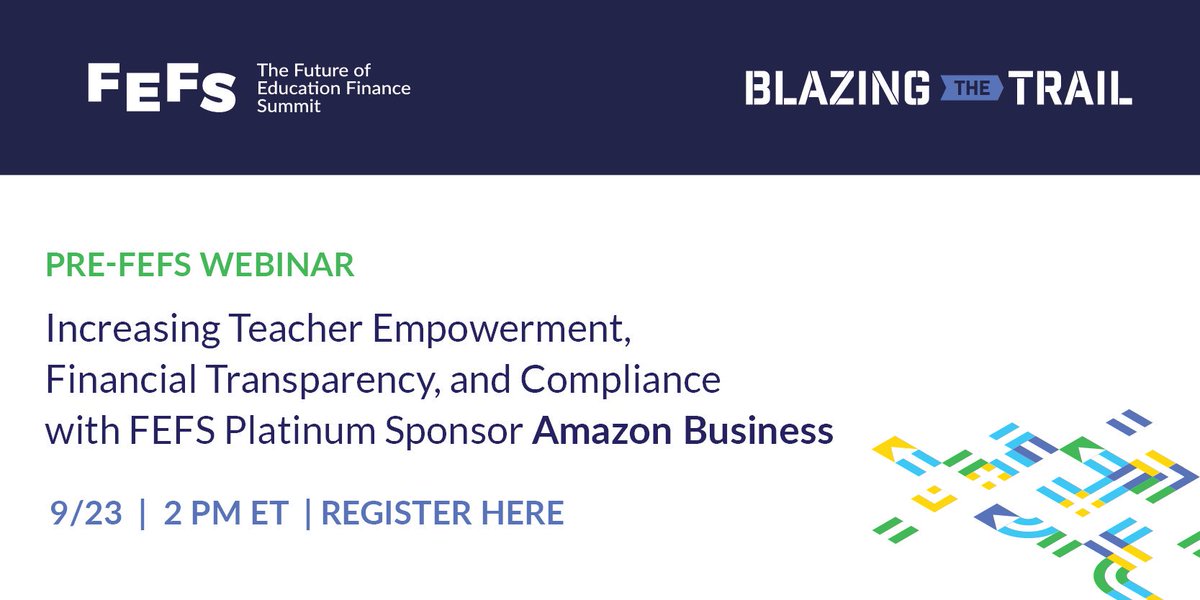 fefsummit's tweet photo. Your schools are buying on Amazon, but do you know what they’re buying? Find out how @AmazonBusiness helps districts buy what their schools need in the most efficient way possible in our pre-FEFS webinar. 9/23 at 2 pm ET. Reserve your seat today! https://t.co/O7XpDQcpRS #FEFS2019 https://t.co/ttAQ3Qfuz1