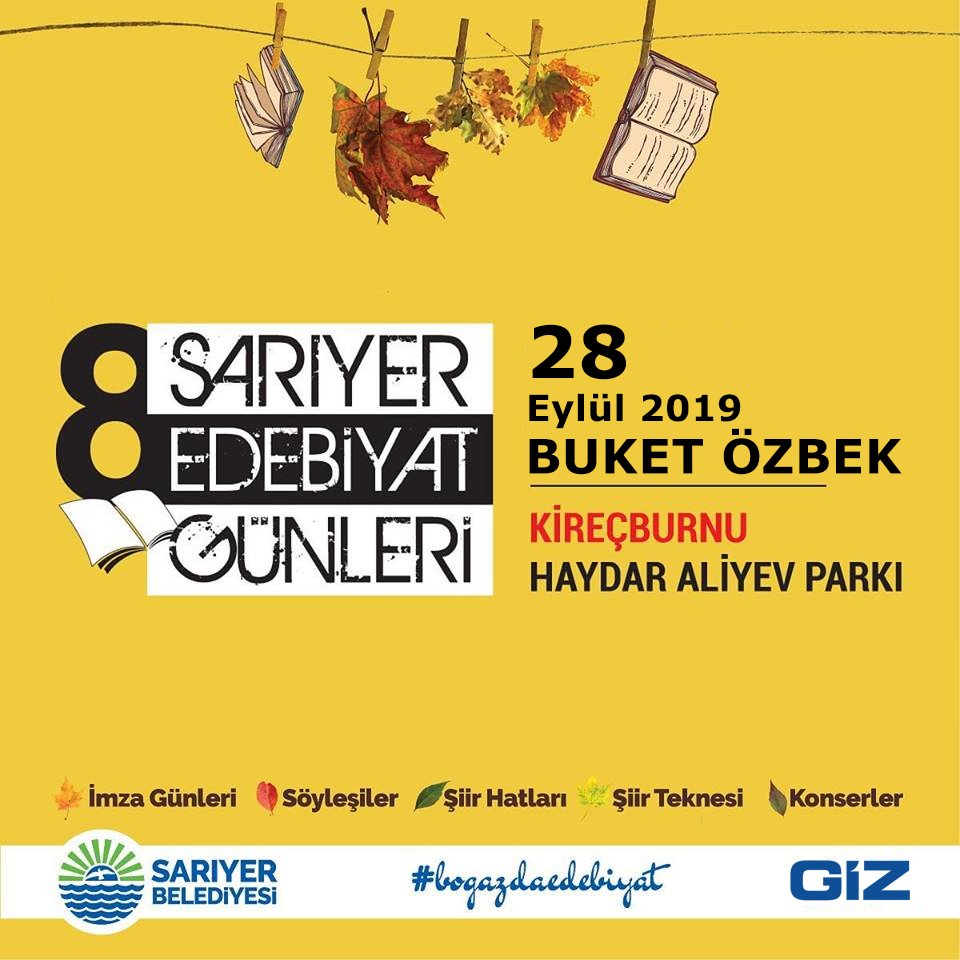 GizKitap's tweet photo. 8. Sarıyer Edebiyat Günleri'nde yazarlarımız sizlerle birlikte olacaktır. 

#SarıyerEdebiyatGünleri #BuketÖzbek #ŞenolCeviz #İmzaGünü. https://t.co/EKTEqwnXF5