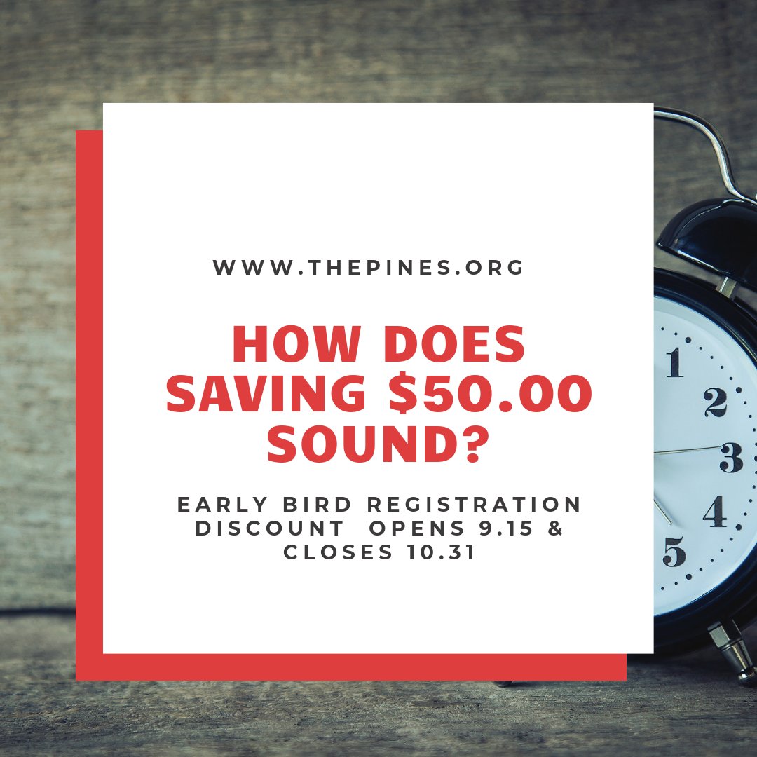 Did you know that if you register for summer camp 2020 from September 15th-October 31st you will save $50.00 off registration? Yes, its true! Only 2 more days until all camp weeks are open 🙌