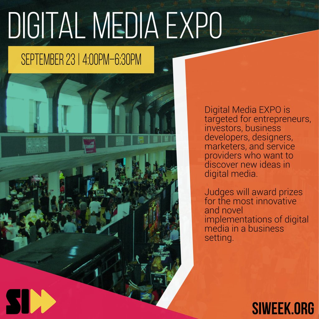 #FeatureFriday Digital Media EXPO is targeted for entrepreneurs, investors, business developers, designers, marketers, and service providers who want to discover new ideas in digital media.

#digitalmediaexpo #digitalamedia  #mediatechnology #siwee