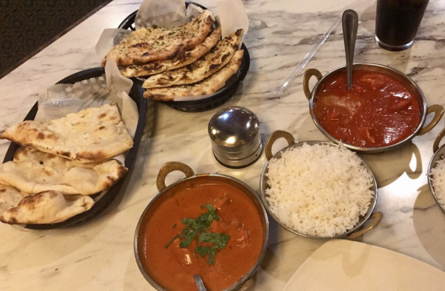 IndiaTaste's tweet photo. Naan, rice, and everything nice. https://t.co/juFujgWCac