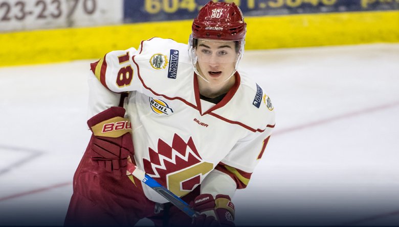 BCHockeyLeague's tweet photo. This week we're introducing a new feature called "B.C. Born" where we put the spotlight on a player born and raised in the province and who is excelling in the BCHL.

First up: Ethan Bowen of the Chilliwack Chiefs

Full story: https://t.co/F5xvRQ9pf5

📸 Garrett James Photography https://t.co/ARisne5aWu