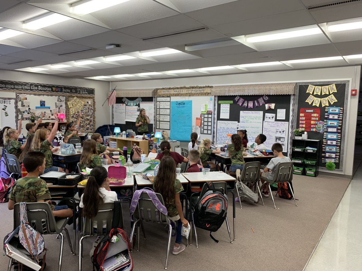 JTissier327's tweet photo. Mrs Lamberton held our first SLAM spotlight Lunch-bunch Book Club meeting for the 4th graders who read (or started to read) SuperStar by Mandy Davis. The conversations were so rich and the genuine excitement for reading was beyond evident! @SchwarzkopfElem @HCPSArea2 https://t.co/KLJI4yU8jc