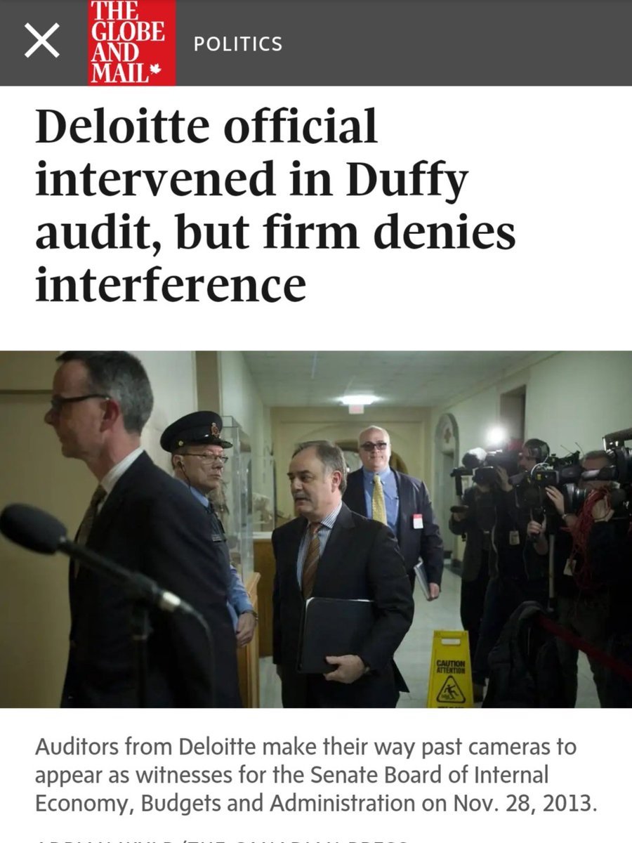 18) Apparently, Deloitte has had other accusations in Canada of meddling in audits.