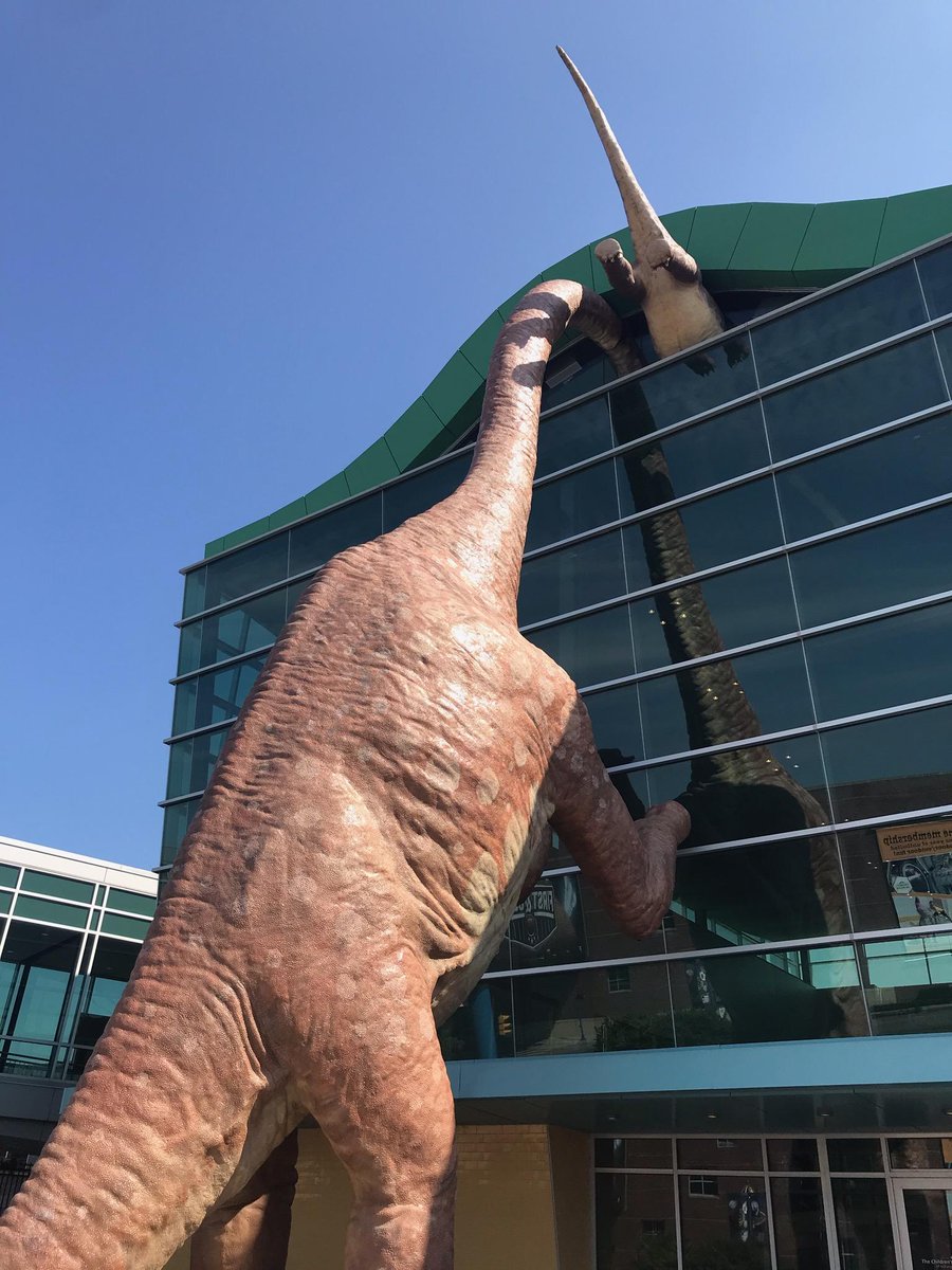 ValleyVisionSac's tweet photo. Dinos loose at the @TCMIndy! Inspiration for the @PowerhouseSac @Metro_Chamber #StudyMission19 https://t.co/YcWbtkDdtV