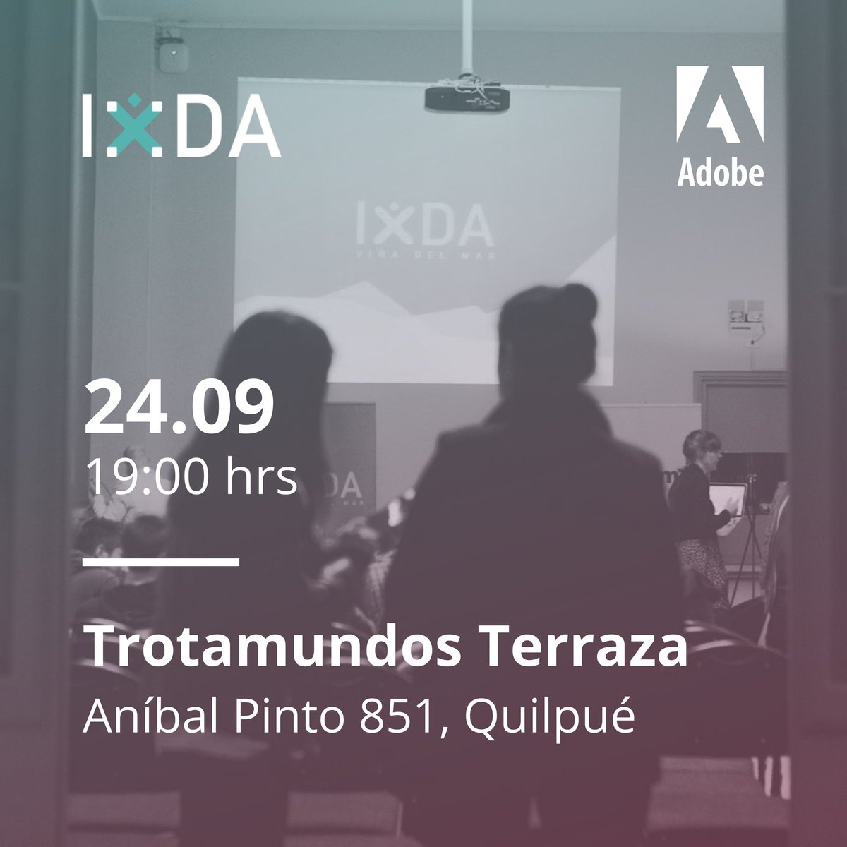 ixda_vina's tweet photo. No se queden fuera de la celebración del Día Mundial de Diseño de Interacción con @ixda_vina  los cupos son limitados y el ambiente va a estar buenísimo! https://t.co/gDc7NHZQGJ https://t.co/RBXkG3G1TW