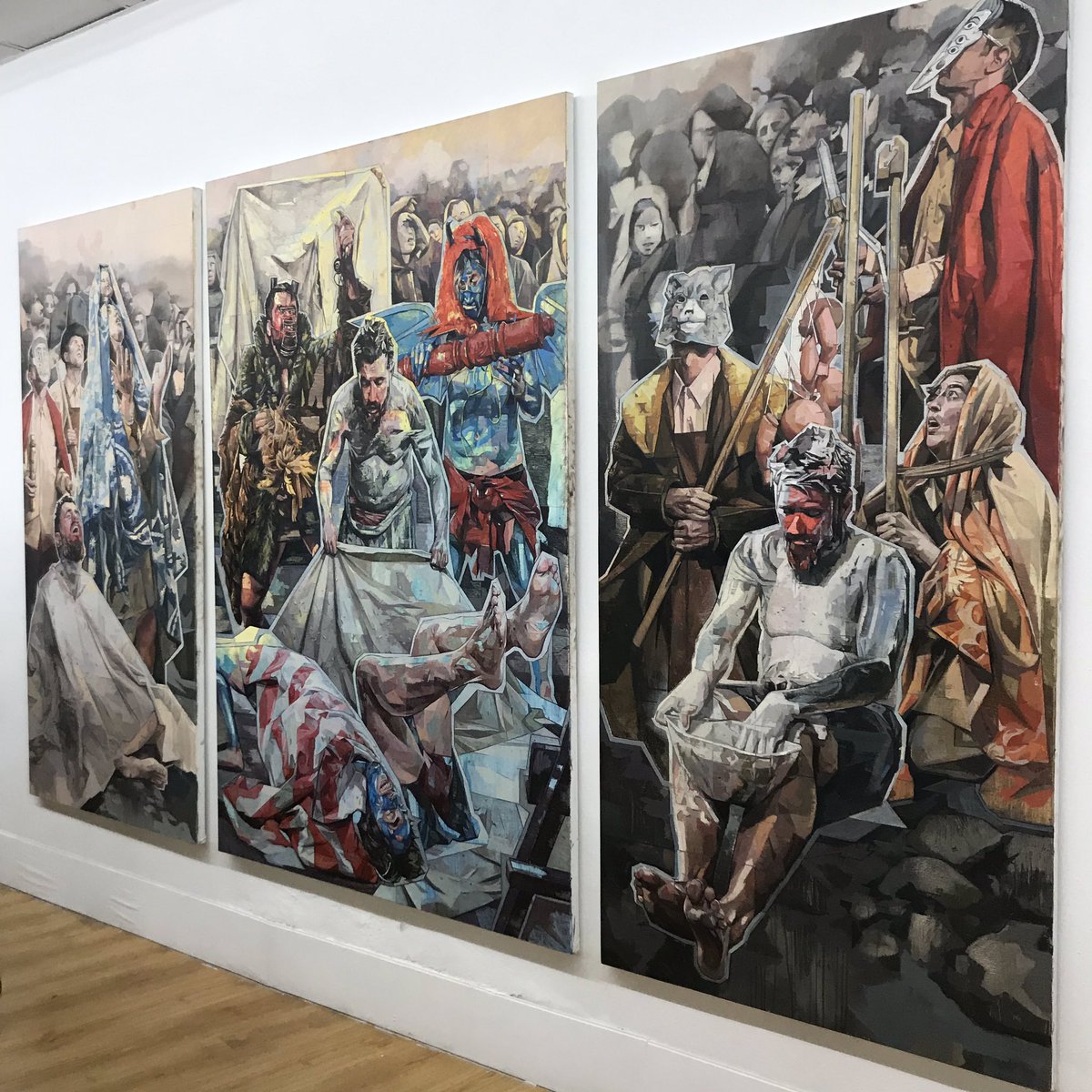alterMADcom's tweet photo. Asistimos a la inauguración de “Hacen el amor en nombre del diablo” de Víctor Solana, en @SwintonGallery y en el marco del festival @Hybrid_arte. https://t.co/bYXNH53XjQ