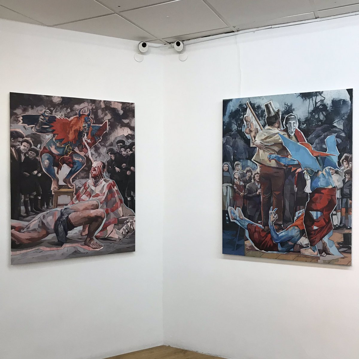 alterMADcom's tweet photo. Asistimos a la inauguración de “Hacen el amor en nombre del diablo” de Víctor Solana, en @SwintonGallery y en el marco del festival @Hybrid_arte. https://t.co/bYXNH53XjQ