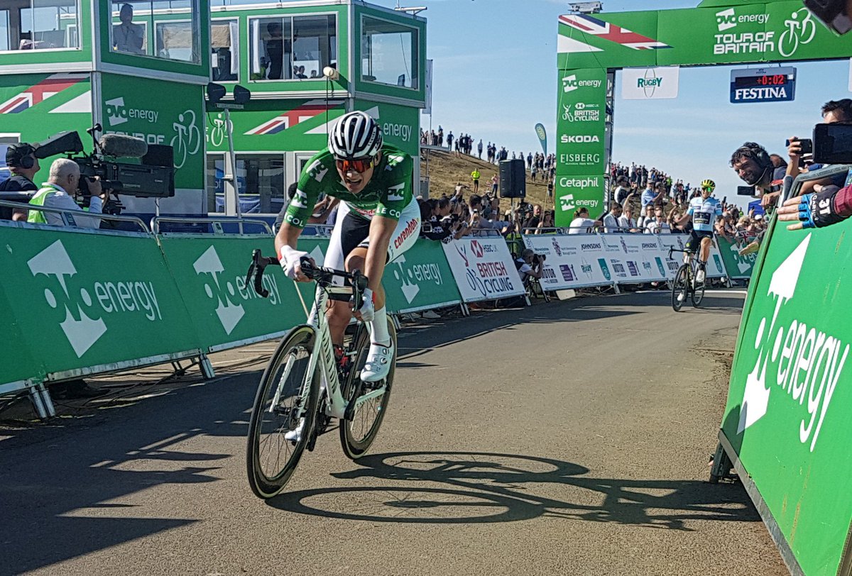 It looked like hard work! <a href="/mathieuvdpoel/">Mathieu Van der Poel</a> <a href="/TourofBritain/">Lloyds Tour of Britain</a>