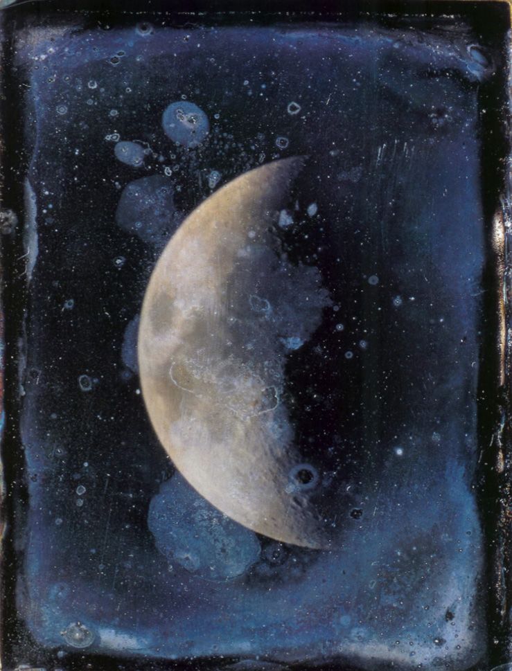 themarginalian's tweet photo. As we point our tiny iPhones at tonight's #HarvestMoon, astonishing to remember that photography has only been around for a blink of geologic time. Here is the story of the first surviving Moon photograph and the visionary 30-year-old who took it: https://t.co/yNNE0Z00kk https://t.co/nrhubj6DdA