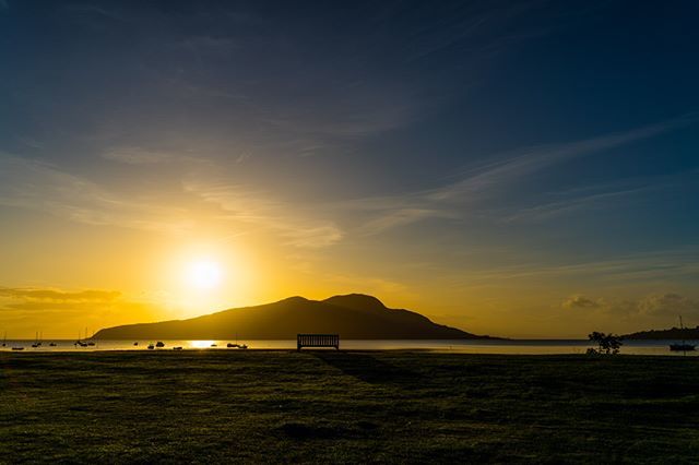 Holy Island from Lamlash, waiting for the 07:40 bus this morning. #landscape #seascape #sunrise #goldenhour #isleofarran #arran #holyisle #holyisland #retreat #lamlashbay #sea #clyde #notakezone #morninglight #morning ift.tt/30hqf8m