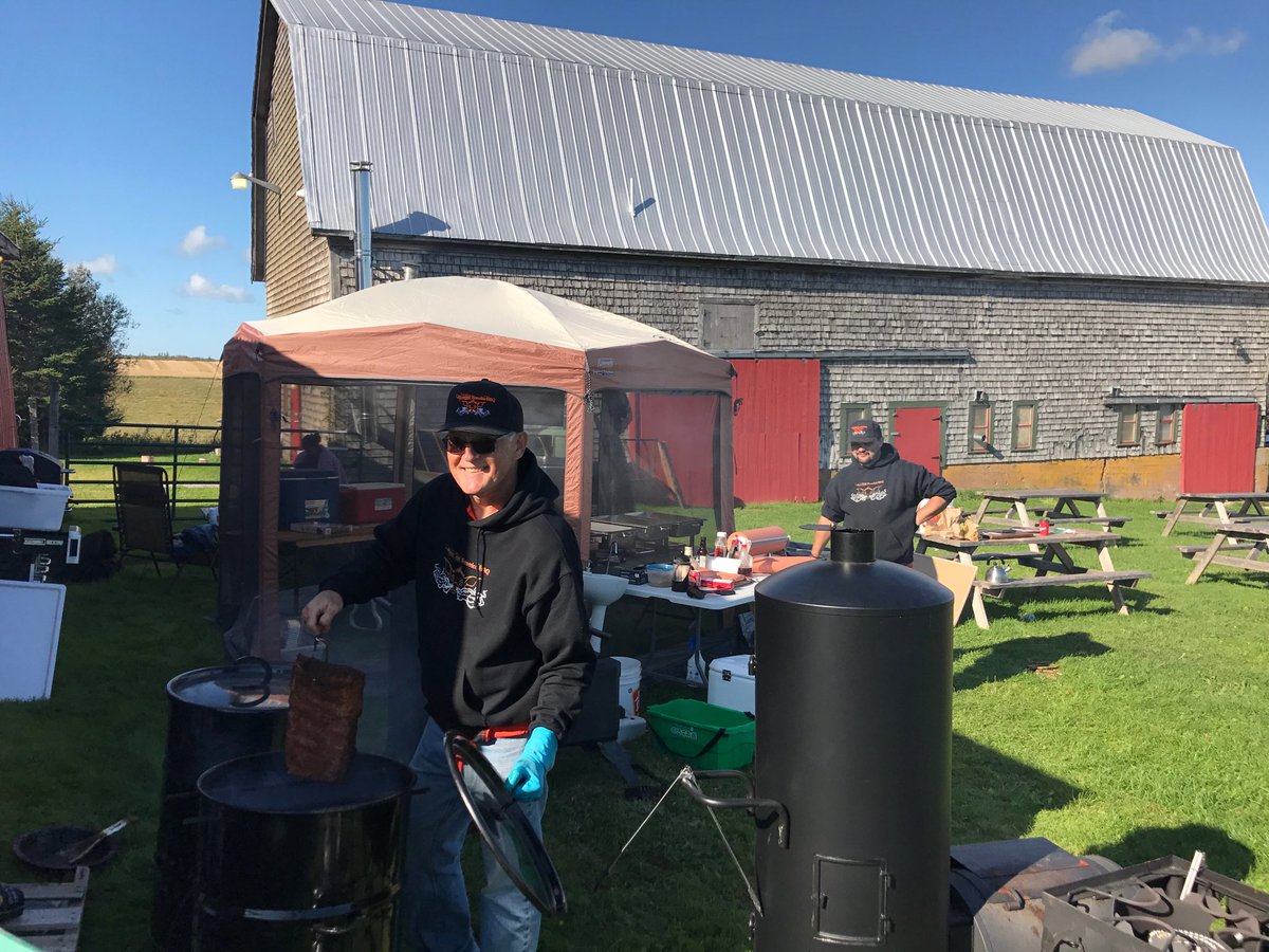 Food getting ready for tonight, Harvest Moon, winds dying down and Nathan Wiley playing in the loft at 8:00