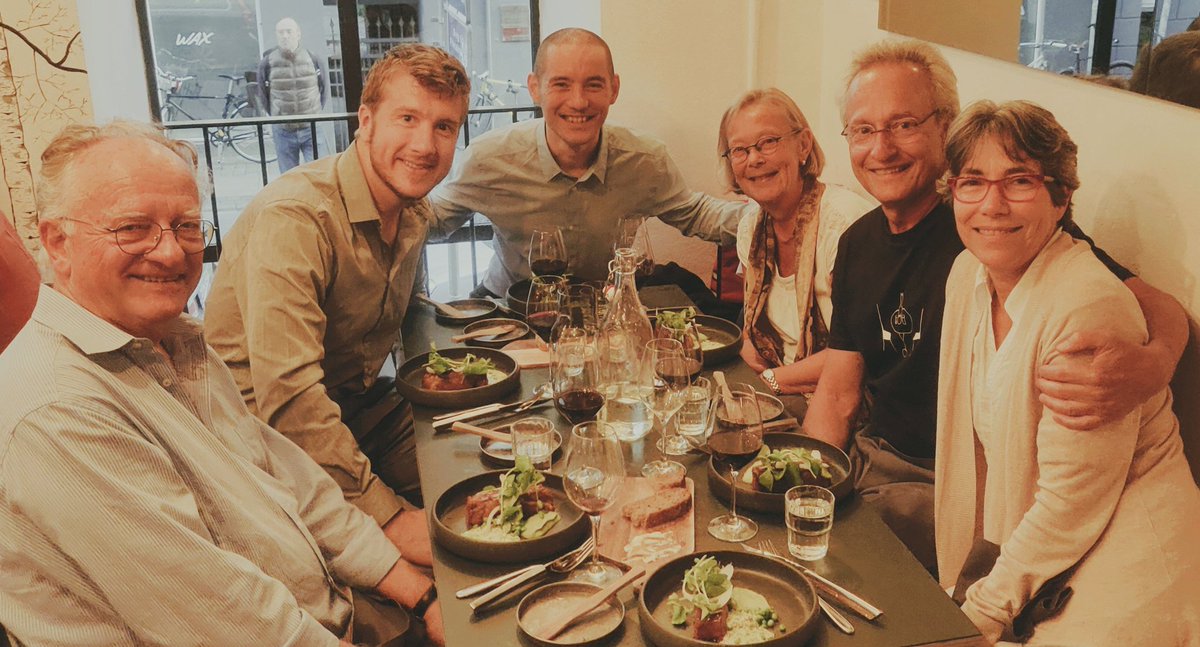 Fantastic dinner with living legends of #microbiology #research @LoneKGram, @soerenmolin, Roberto Kolter, @mezambra & @Dario_VA. Given the special date, one🍷toast went to H.C. Gram #GramStain! @DTUBiosustain @DTUbioengineer @LabNikel