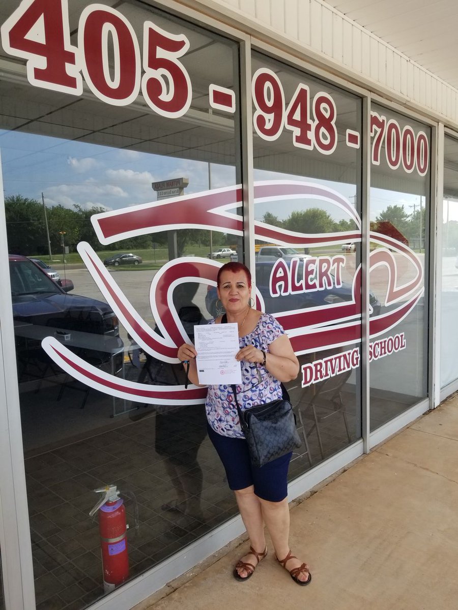 alertdrivingok's tweet image. Congratulations to Monica, Ma, Rosendo and Dora who passed their drivers license test!
We offer unlimited classroom hours and behind the wheel instruction in 2 hour sessions to maximize learning and retention. Enroll now at alertdrivingok.com
#alertdriving #drivertraining