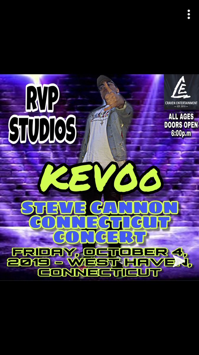unity620's tweet photo. 📷 #YEAHYEAH , @KEV0o_NLS will be performing at RVP studios in #WestHaven #CT 🎫🤙🏽 😈 , All Ages welcomed ! 🗣 Come support and enjoy a dope vibe 🤙🏽🔥 For tickets, Hit me or @KEV0o_NLS 🤙🏽🗣 Steven Cannon &amp; many other artists will be there too 🔥🔌 Pop Out🎬

#NLS🤙🏽 https://t.co/wMlOTNIRPW