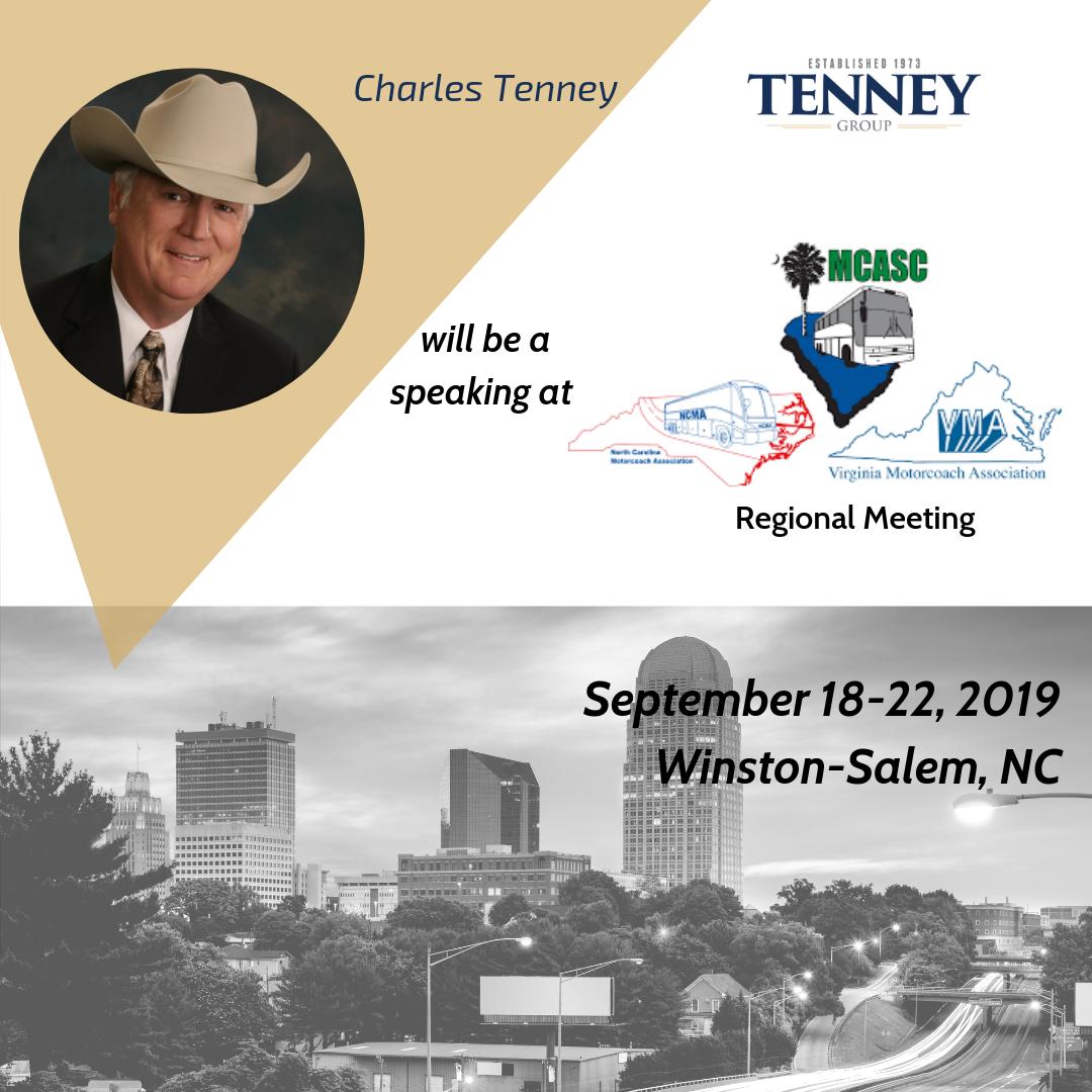 tenneygroup's tweet photo. Excited to have Mr. Charles Tenney, Tenney Group Founder, on board to speak at next week's VA-NC-SC Motorcoach Association Regional meeting. We're here to educate and assist our transportation colleagues in the biggest transactions of their lifetime. #transportation #education https://t.co/GBiXMzAOaN