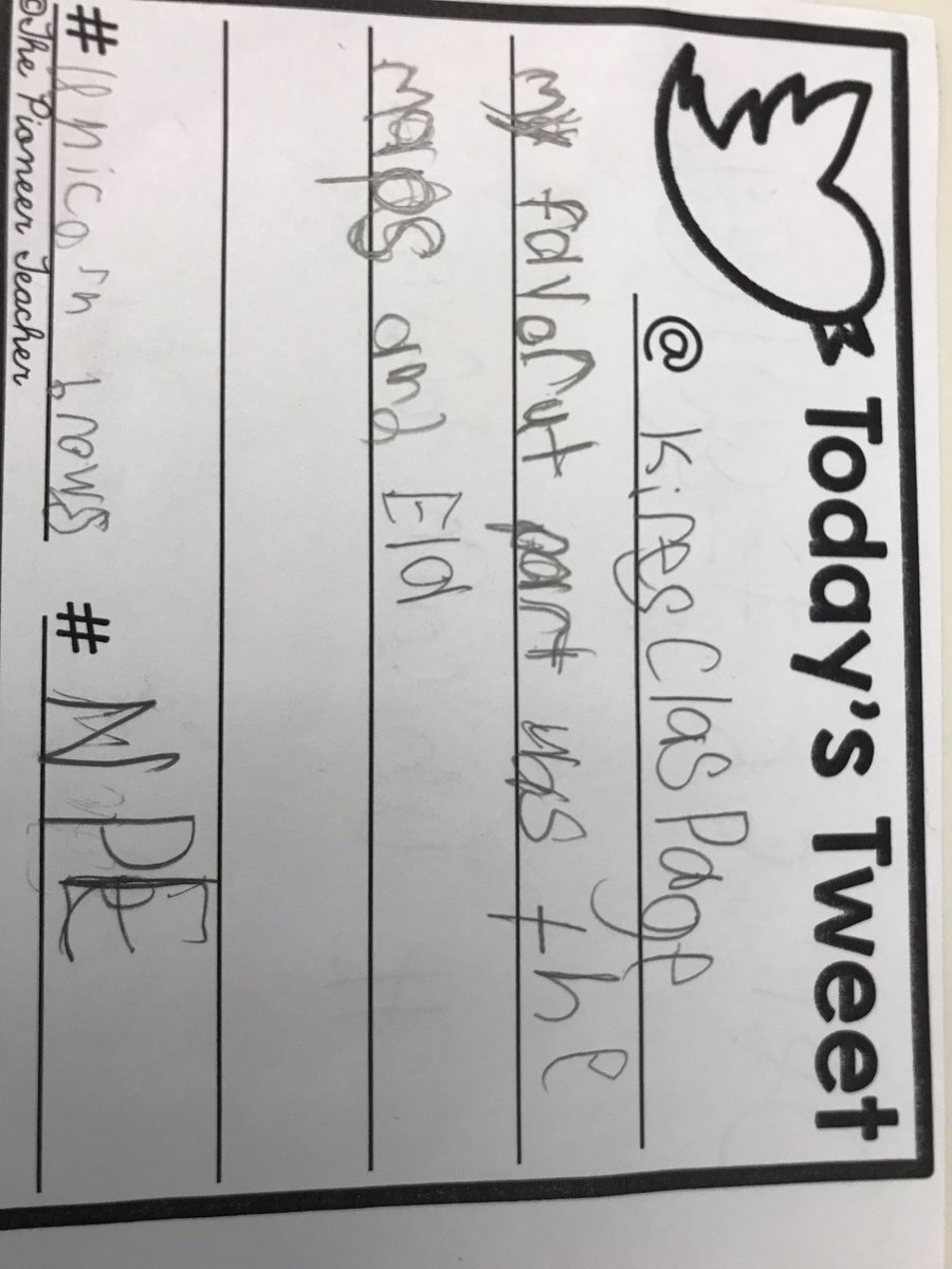 KiresClassPage's tweet photo. Some thoughts about the first week of school... https://t.co/FArrQ6VElc