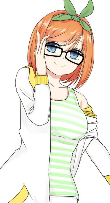 FlyawayさんがTwitterに投稿した中野四葉(五等分の花嫁)のイラスト。