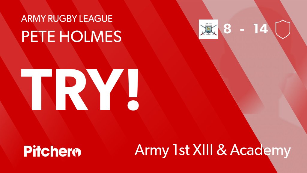 ArmyRugbyLeague's tweet photo. 72': Pete Holmes scores for Army RL 1st XIII π
#ARMRAF #Pitchero
https://t.co/M0WaxdY7i3 https://t.co/Go2Z4EM5wq