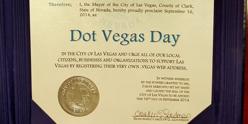 Did you know that Monday in #lasvegas it is Dot Vegas Day?  Exactly 5 years ago, the mayor proclaimed September 16th to be #dotvegasday
