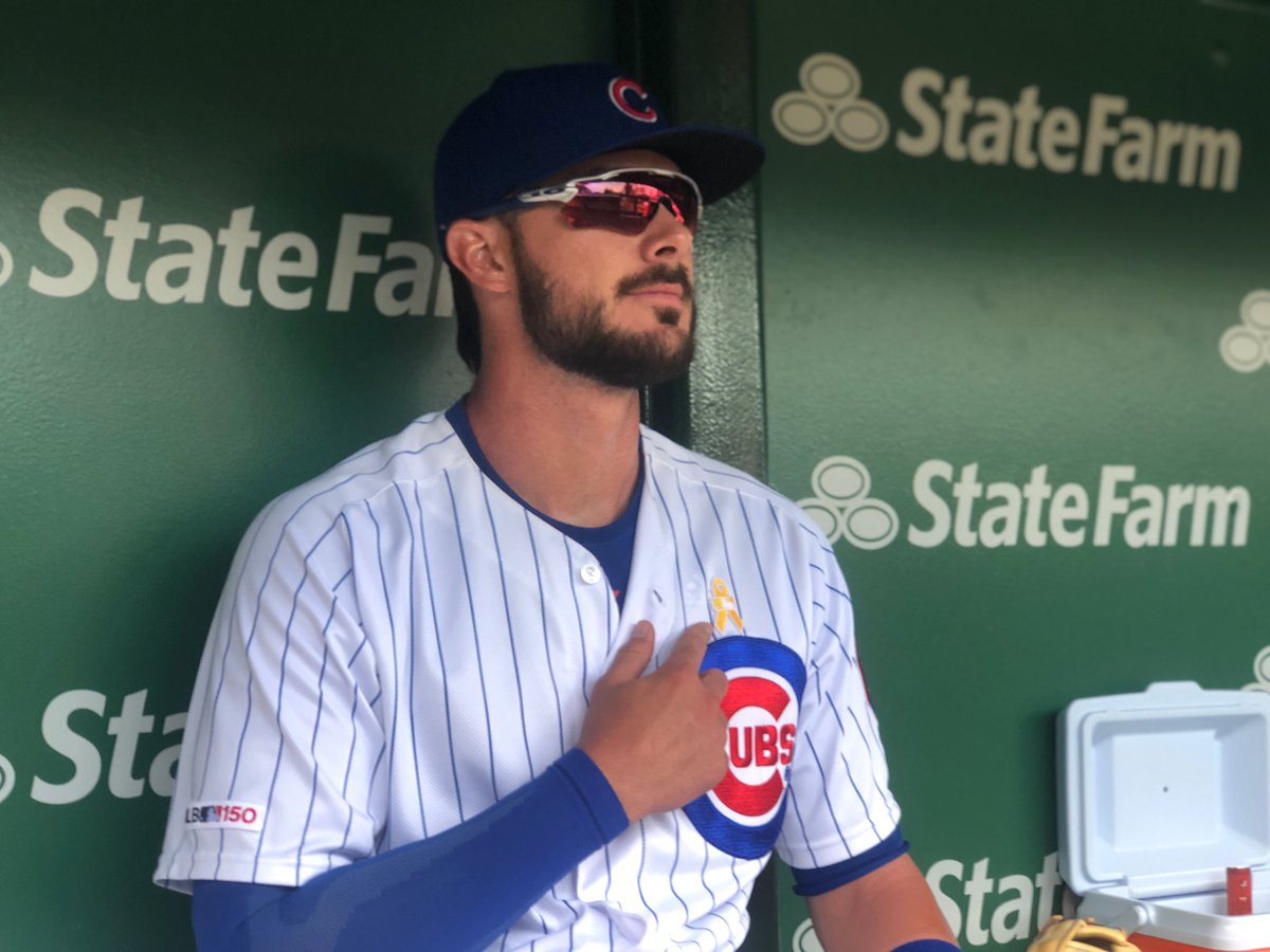 Cubs's tweet photo. Play ball!
#EverybodyInGold https://t.co/EY5NvuG5S2