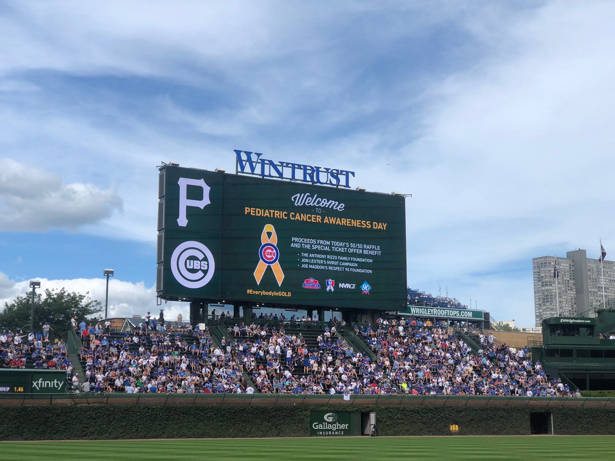 Cubs's tweet photo. Play ball!
#EverybodyInGold https://t.co/EY5NvuG5S2