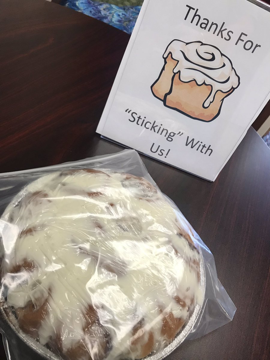 Stickey buns for our Shannondale staff today to show our appreciation for long hours and hard work. <a href="/seshornets/">Shannondale Hornets</a>