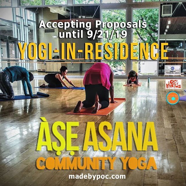madebypOc's tweet photo. We are accepting proposals for the Àṣẹ Asana Yogi-in-Residence position thru Sept. 21. Resident will lead a six-week yoga series culminating in a community-informed workshop. Generous stipend. Details in bio link. APPLY NOW. 

#community #yoga #madeb… https://t.co/qE57jxEouS https://t.co/qnATyVHF2d