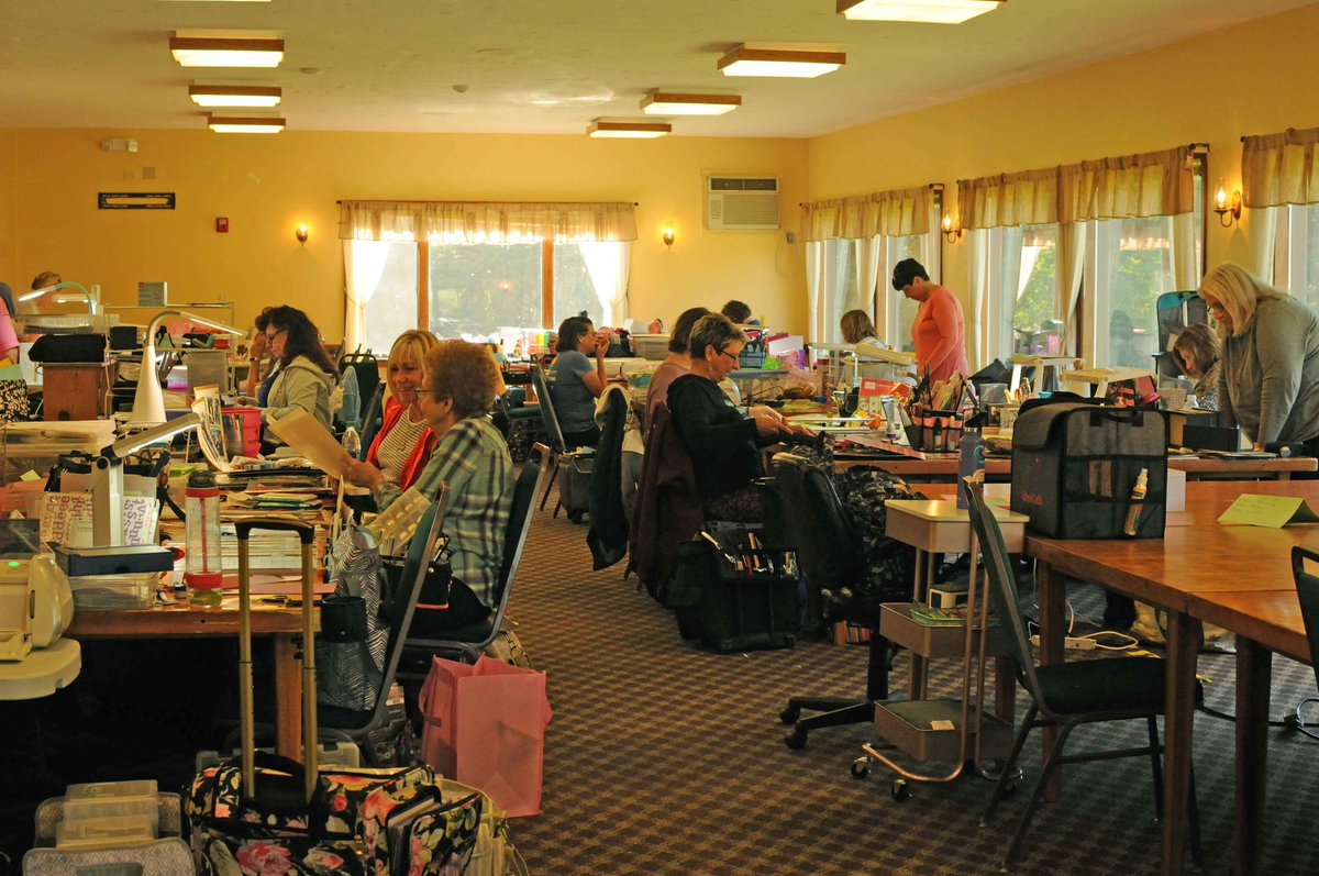 PuritySpring's tweet photo. Scrapbookers have arrived and are ready for a fun weekend preserving memories while making them! #creativefall #scrapbooking #weekendvibes https://t.co/aYkZtE1yhI