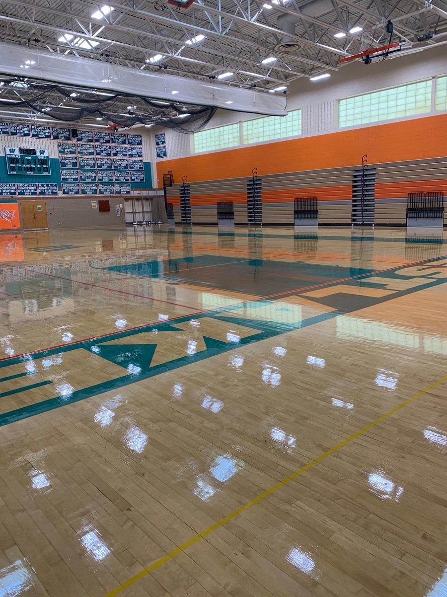 The "Wolverine Den!" <a href="/Westlake_HS/">Westlake High School</a> looks amazing...huge shout-out to my building service staff...best in <a href="/CCPS/">Charles County Public Schools</a>
