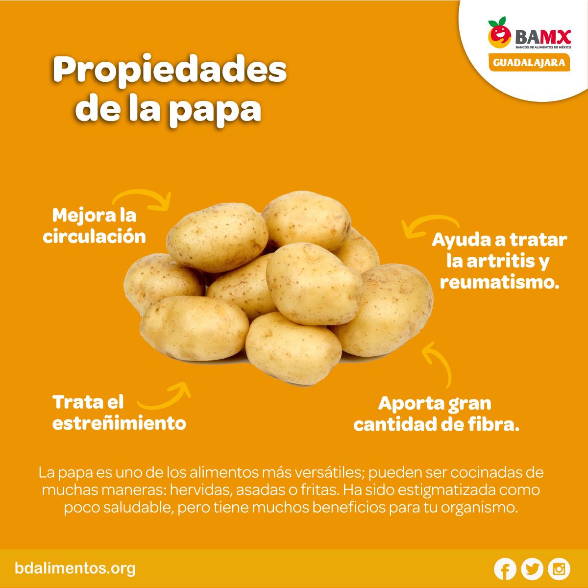 Los beneficios de comer patatas Infografías y Remedios