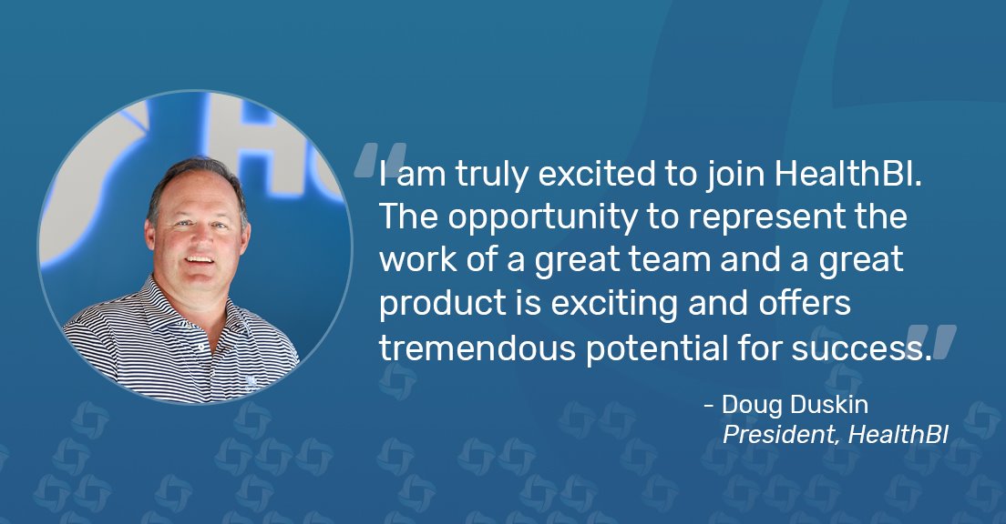 HealthBI_Social's tweet photo. We're excited to announce that Doug Duskin has joined our team as President of HealthBI, a division of @equalityhealth. His healthcare experience &amp; leadership will be instrumental in continuing the growth &amp; success of HealthBI. Welcome to the family! #NewCultureOfCare https://t.co/wfFJFE9Urw