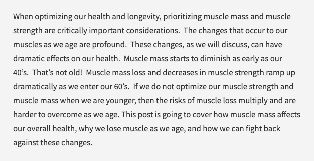 nxtstop1's tweet photo. @DrBenKirk @CraigAGoodman1 @MVFranchi @EuGMSSociety More ––#Sarcopenia, #Muscle & #Aging, #HealthyAging
A #curatedthread.
The importance of #nutrition #protein +#supplements as needed +#strengthtraining / #resistancetraining
"Muscle Mass, Strength and #Longevity" ––👍blog by @hjluks
https://t.co/SPVFhRWJKj
1rst paragraph 👇 https://t.co/2sfeW6v0bR