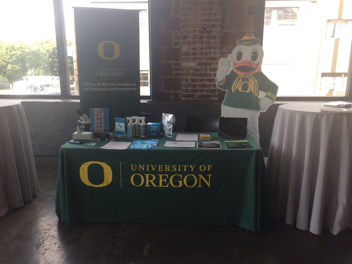 UOInnovates's tweet photo. .@UOInnovates is thrilled to be at the @vertuelab #vis19 Impact  Summit showcasing @uoregon tech. Thank you @nemametrix, @defunkifyme, &amp; @PerpetuaPower for providing us amazing examples of your products! @UOKnightCampus @UOBusiness @UOAlumni https://t.co/iwIanxXUxr