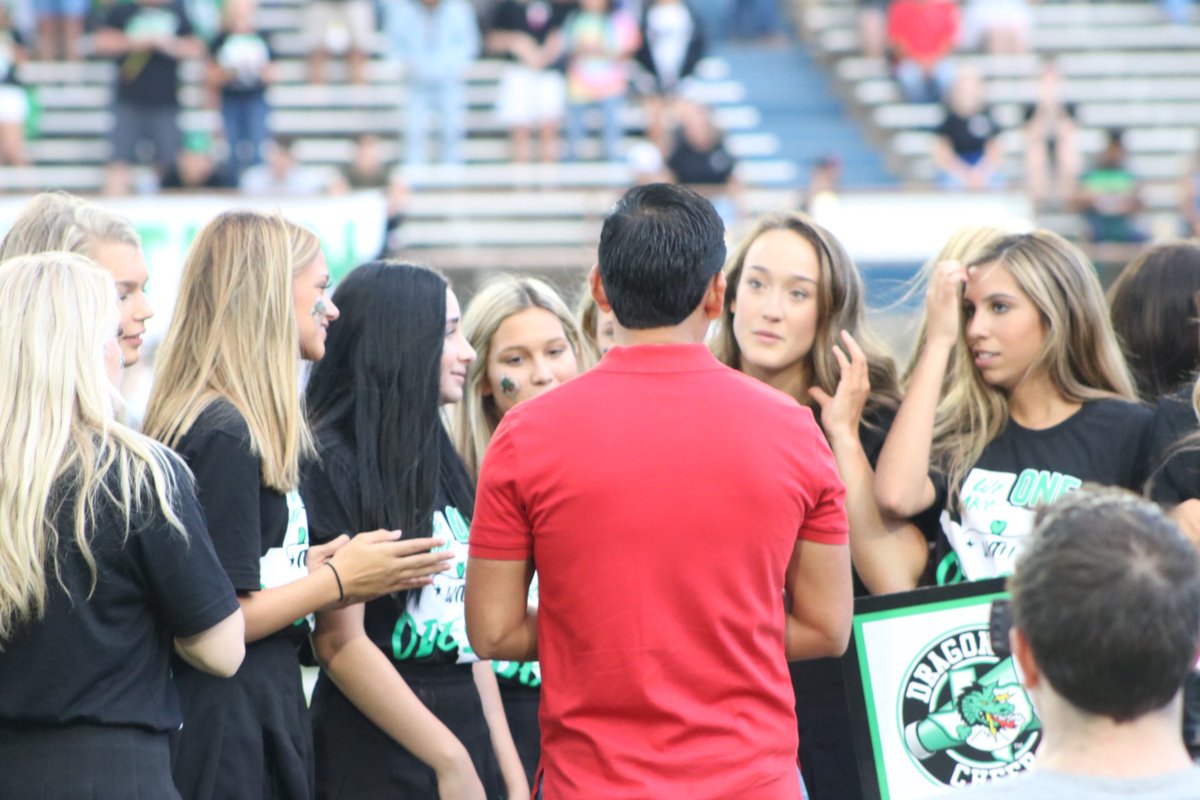 Presentation of proceeds from <a href="/southlakecheer_/">Southlake Carroll Cheer</a> t-shirt sales was an incredibly moving way to start tonight’s game. We are so proud of their efforts and they are true models of #CompassionateService. #WeAreOneWithOdessa