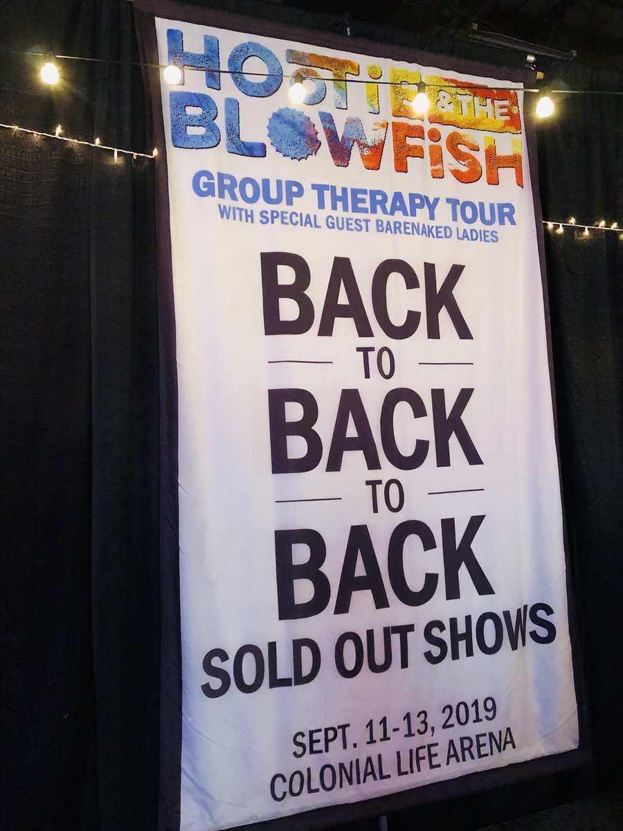 CLAmktg's tweet image. THANKS, @columbiasc!

   BACK 
➖TO➖
   BACK 
➖TO➖
   BACK

SOLD OUT SHOWS FOR @HootieTweets &amp;amp; @barenakedladies! 
#GroupTherapyTour 

Unveiled from the rafters at Colonial Life Arena tonight 👇