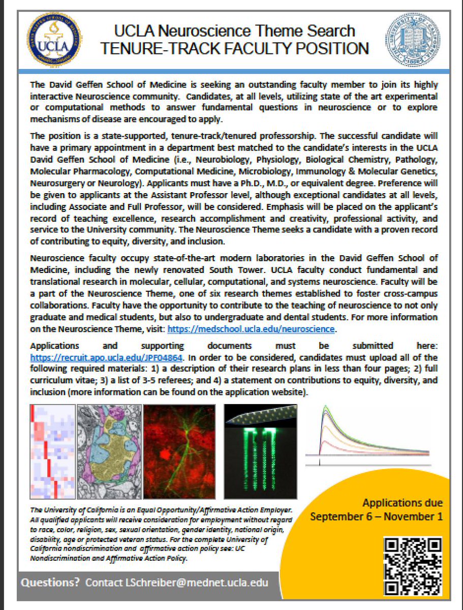 Please RT: UCLA neuroscience search. Join a vibrant and collaborative community in sunny LA!