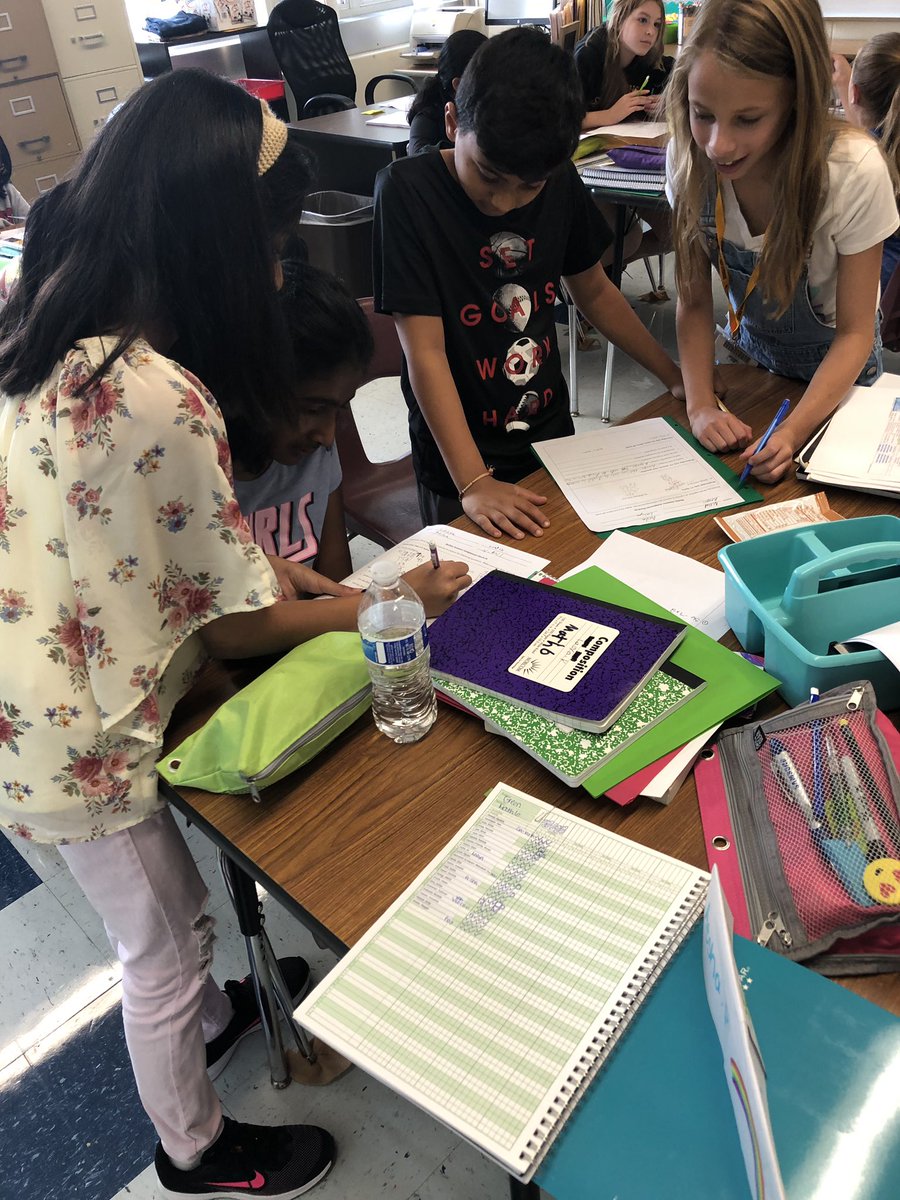 Learning how to work as a group is such an important life skill. The team work traits students showed in the 100# Task was amazing and definitely applied a day later as they completed a group task to review the summer math assignment. #connectXRDS <a href="/BonnieCapes/">Bonnie Capes</a> <a href="/arajagop/">Aparna Rajagopal</a>