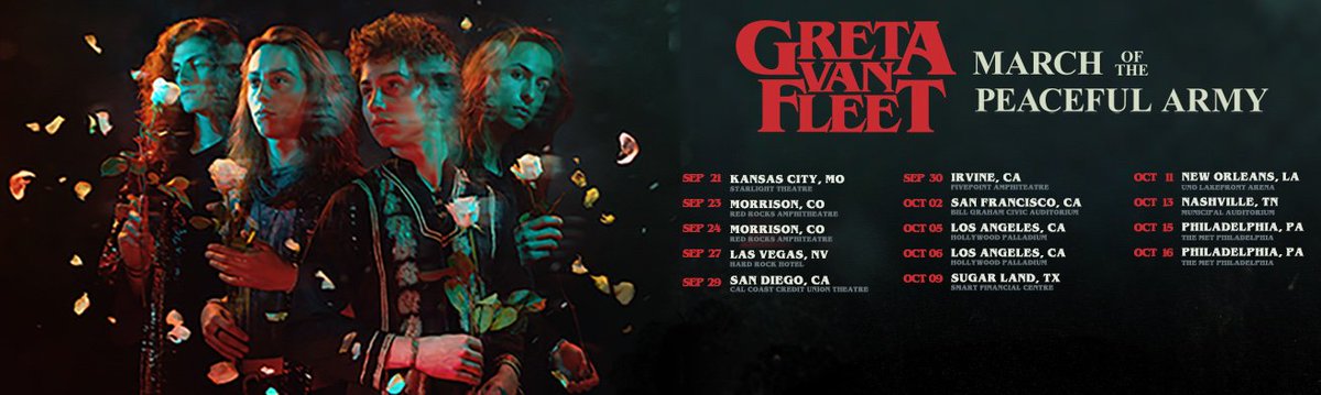 GretaVanFleet's tweet photo. We look forward to reveling with you soon: https://t.co/ZwDSSdiwYJ https://t.co/NlOHNfRMg5