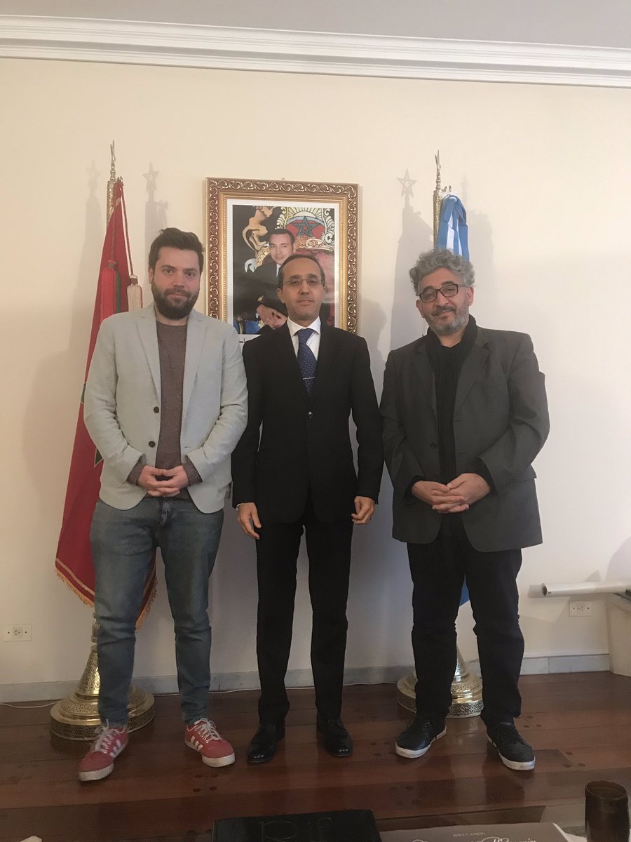 Encuentro muy constructivo con <a href="/EdgardoBechara/">Edgardo Bechara El Khoury</a> Director Ejutivo del Festival de ciné LatinArab y Presidente del ONG Cine Fértil sobre la cooperación cinematográfica entre 🇲🇦 y 🇦🇷.
#Marruecos #LatinArab #CineFértil #cinema