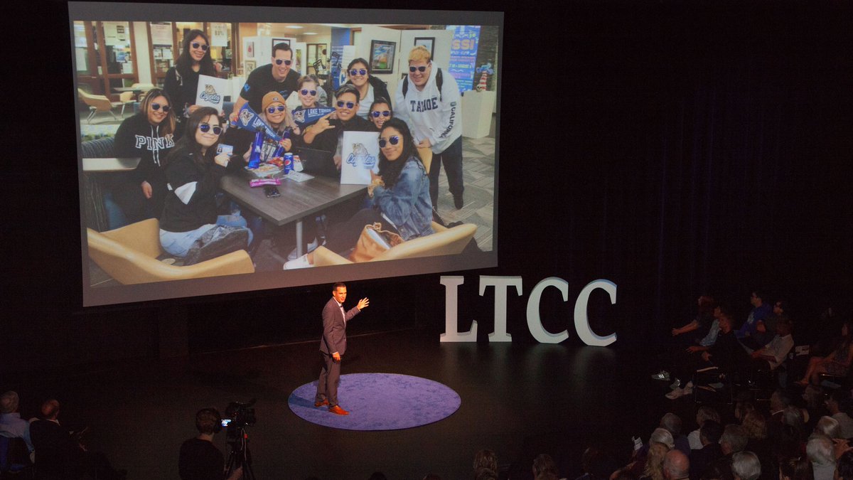 jeffdefranco's tweet photo. Such a rewarding experience to deliver the annual #StateoftheCollege Address and highlight the many ways that @LakeTahoeCC is #FulfillingThePromise of excellence for our students and the #LakeTahoe community. https://t.co/h3t2REHKMY