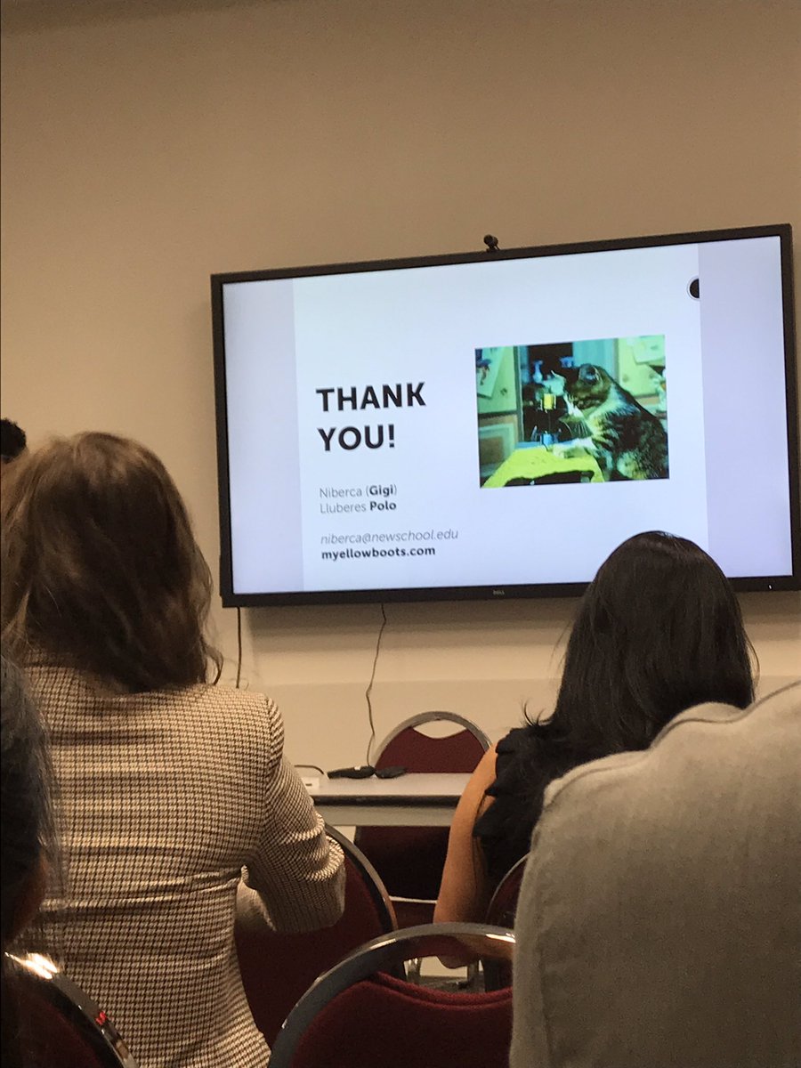 zachlieberman's tweet photo. Had a delightful time at DEL conference today — here enjoying @cynthialawson ‘s talk about a more ethical and sustainable design practice and gigi polo’s redesign of first year studies https://t.co/p8XX008ub5