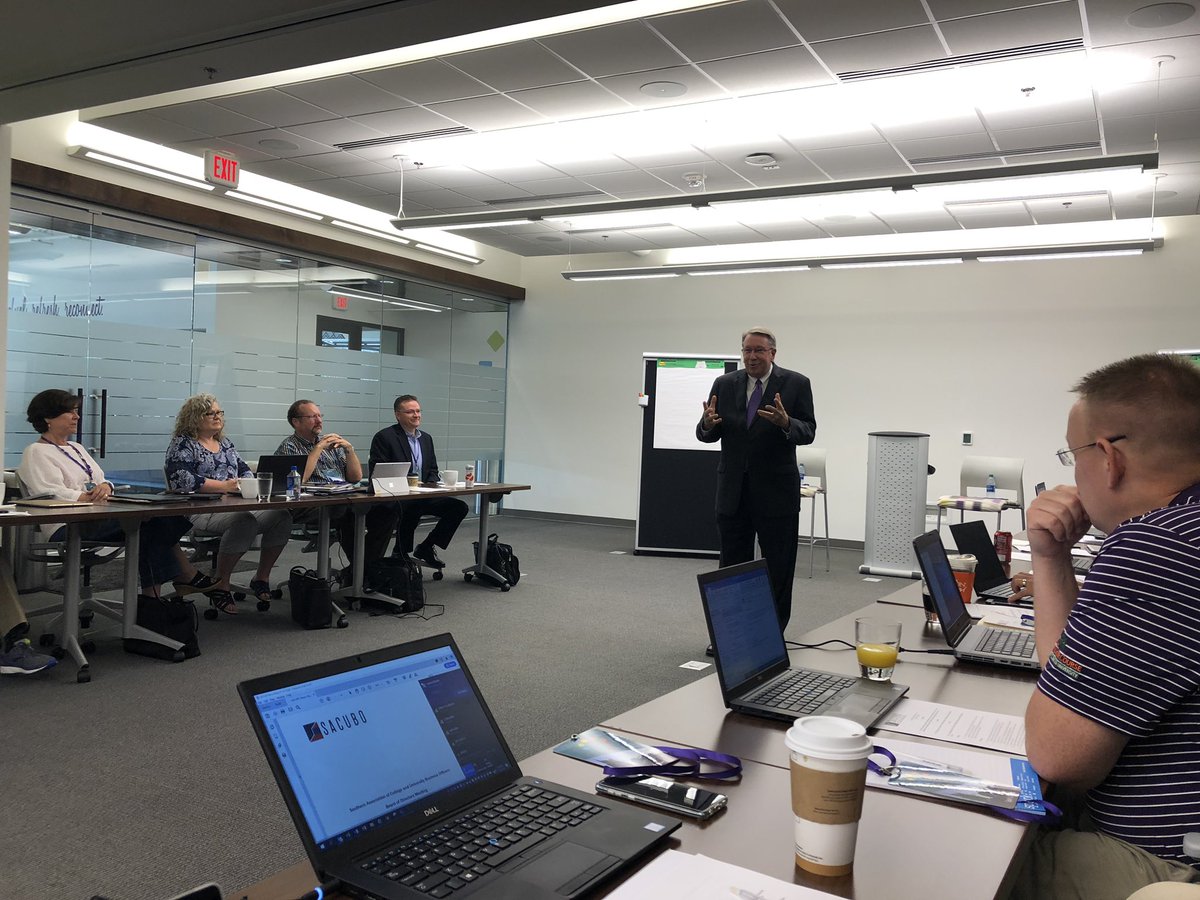 JamieLoftin's tweet photo. Thank you to President Lowry of @lipscomb University for speaking on courageous leadership to our #SACUBO Board #HigherEducation https://t.co/oO1XWmfRFp