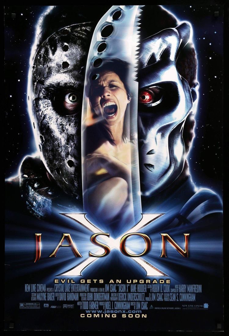 2GTHorror's tweet photo. Jason X (2001)

Jason Voorhees returns with a new look, a new machete, and his same murderous attitude as he is awakened on a spaceship in the 25th century.

#FridayThe13th #JasonX #JasonInSpace #JasonVoorhees https://t.co/4nbT73Obzb