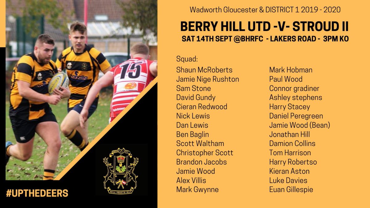 berryhillrfc's tweet photo. 2nds squad to welcome @StroudRugby strong squad to chose from #competitionforplaces #thefuturesbright https://t.co/3sqbMNIZwa