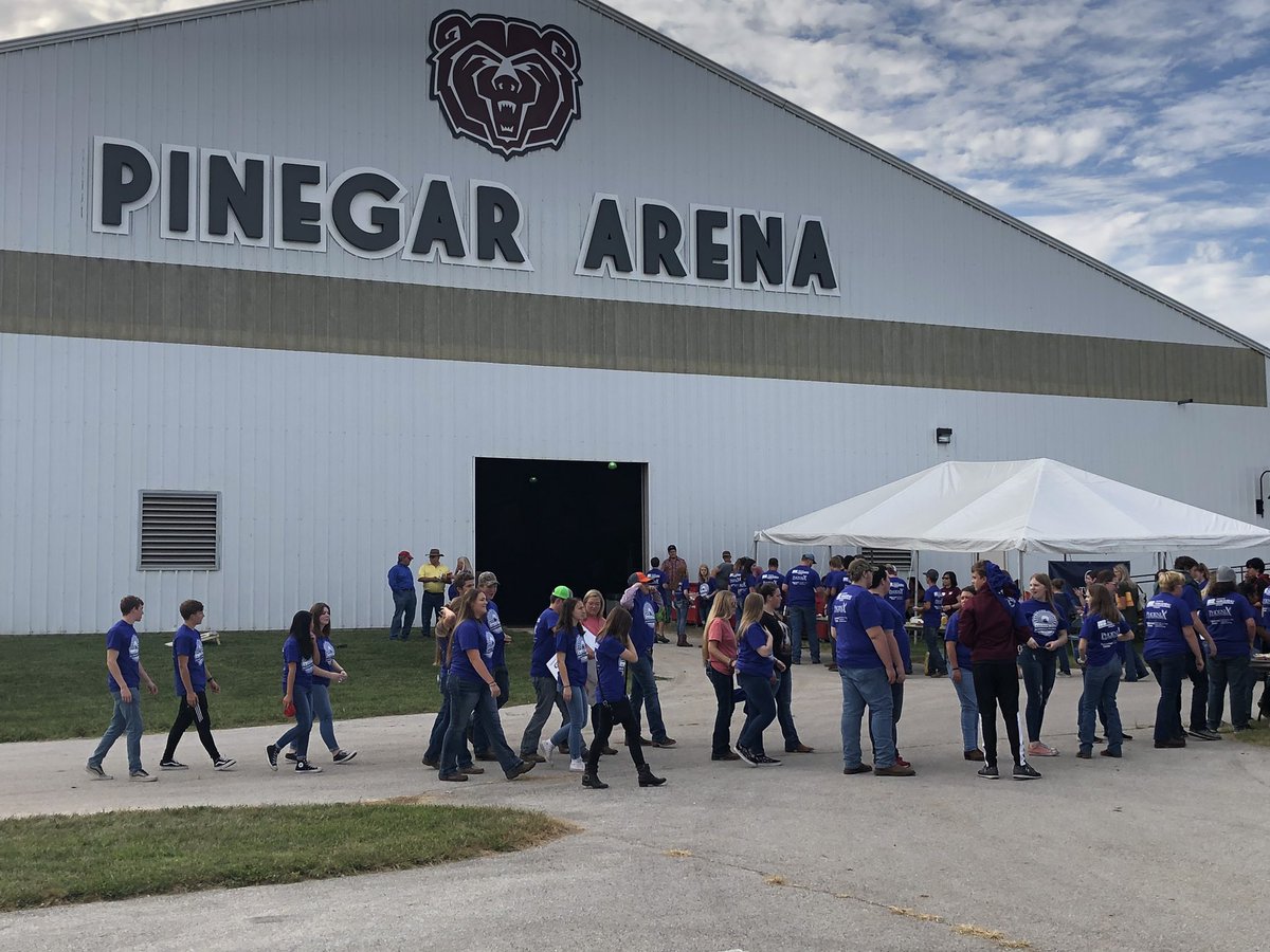 Attending the 2019 Salute to Agriculture at Pinegar Arena. More than 1,600 students from 51 school districts are here.