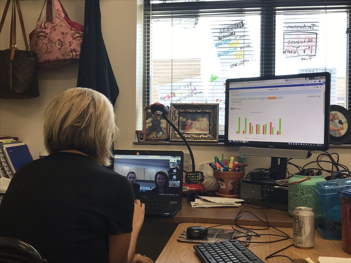 tim_yates5's tweet photo. 6th grade ELA teachers using Google Meet up to discuss their data from the CFA they gave this past week. Great conversations about why students struggled and why students succeeded. @DVUSD Now on to sharing strategies to use to help ALL students! #hottext https://t.co/6DO9m3THq3